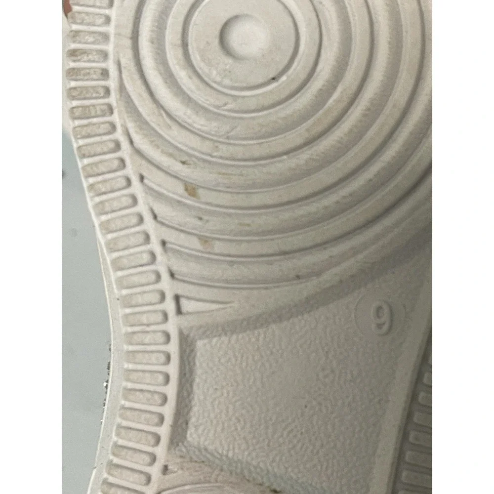 Kids High Top Sneakers Shoe‎ Lace Up Rhinestone Bling Size 9. B-1